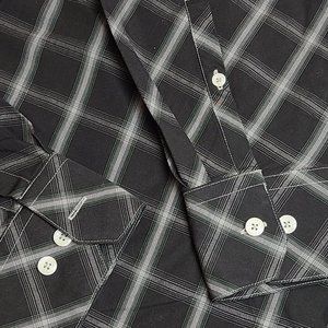 Mens Ben Sherman striped long sleeve plaid shirt XL As new monochrome office